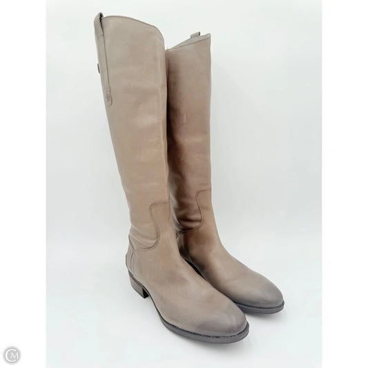 Boots Mid-calf Heels By Sam Edelman In Grey, Size: 8.5