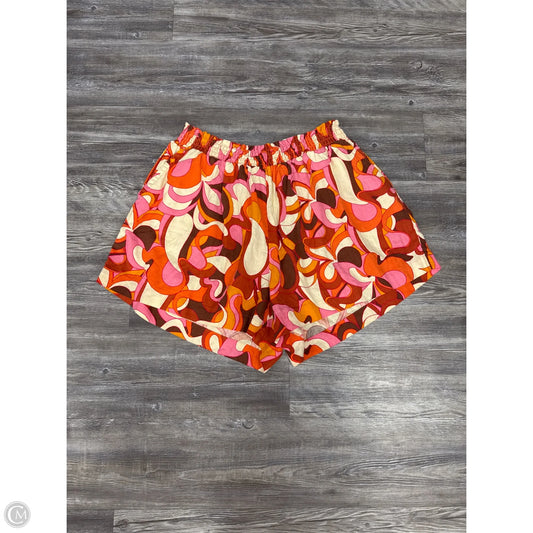 Shorts By Ava & Viv In Orange & Pink, Size: 2x