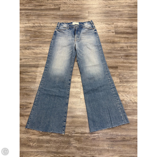 Jeans Wide Leg By Mother In Blue Denim, Size: 12