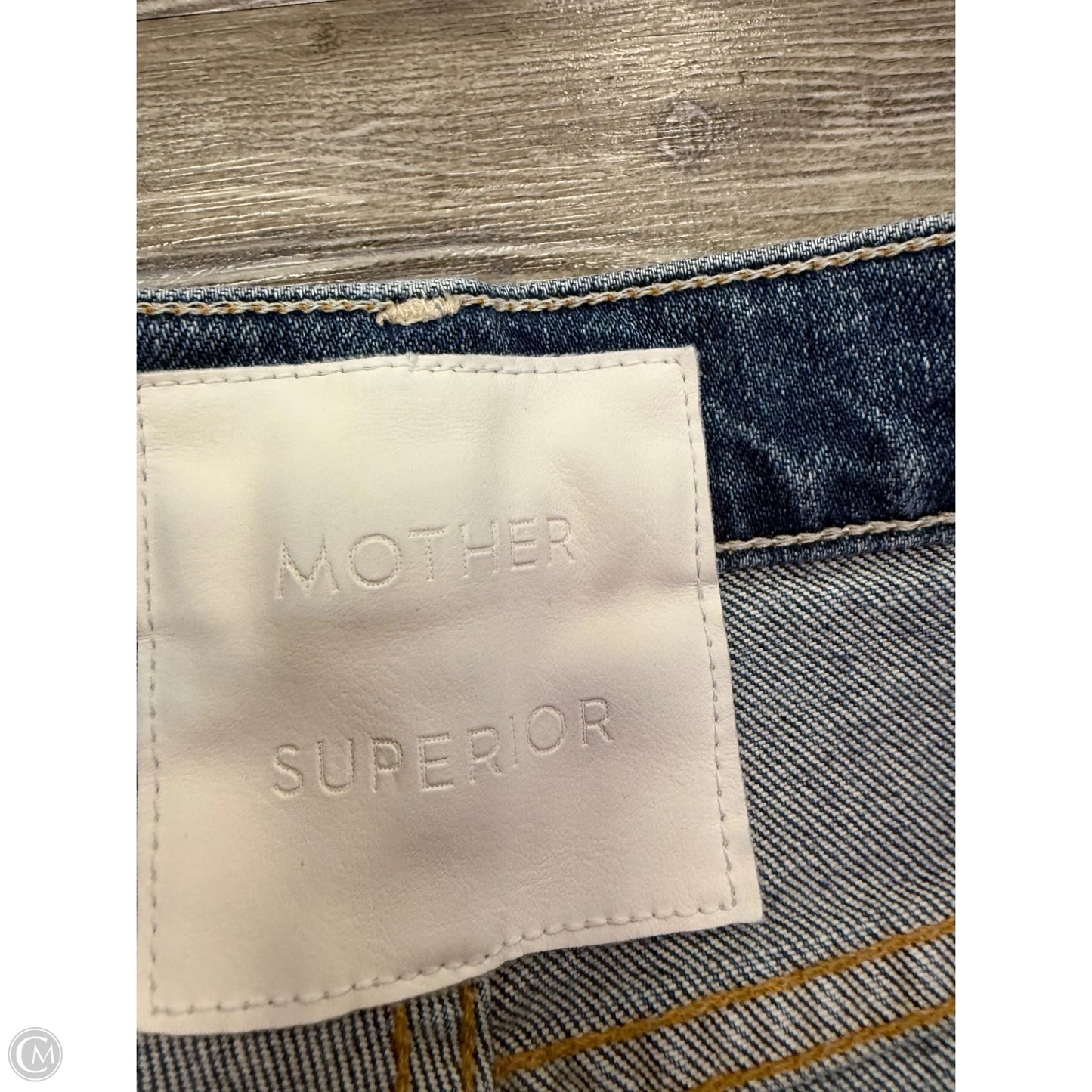 Jeans Cropped By Mother In Blue Denim, Size: 12