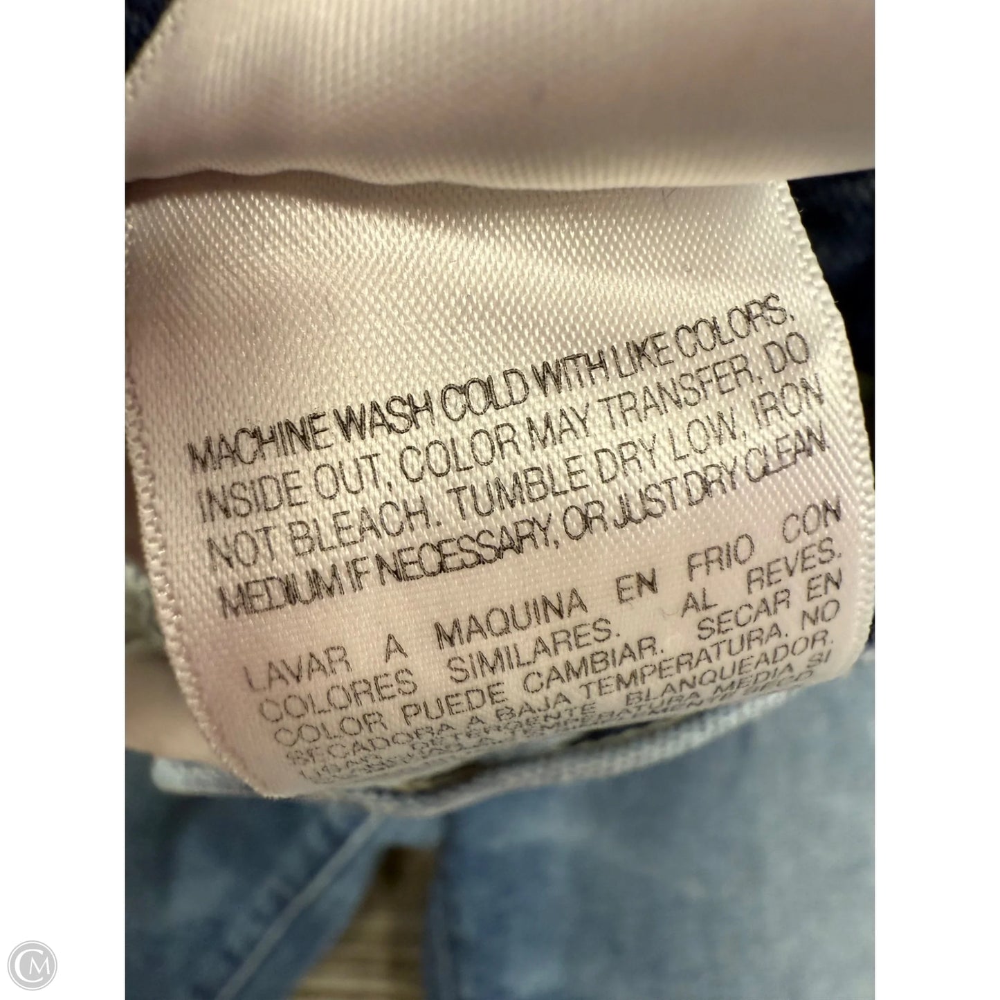 Jeans Cropped By Mother In Blue Denim, Size: 12