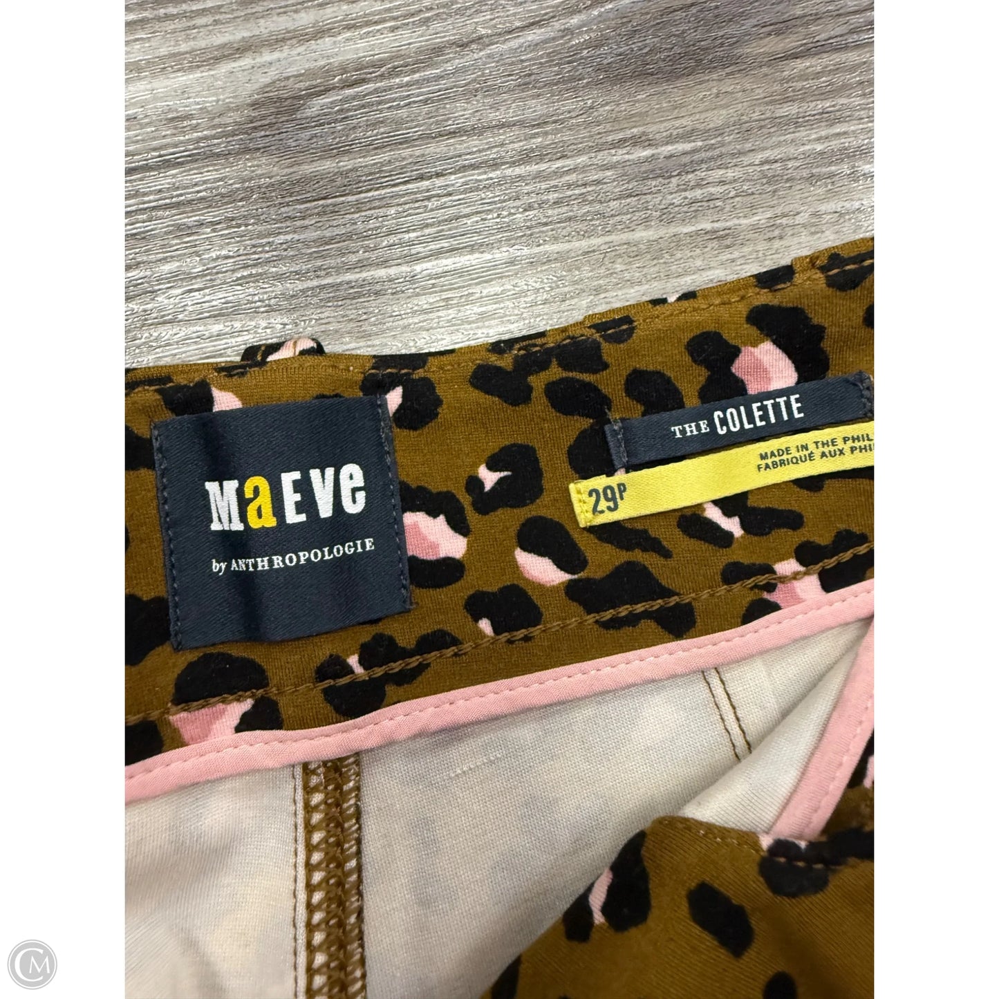 Pants Cropped By Maeve In Animal Print, Size: 8p