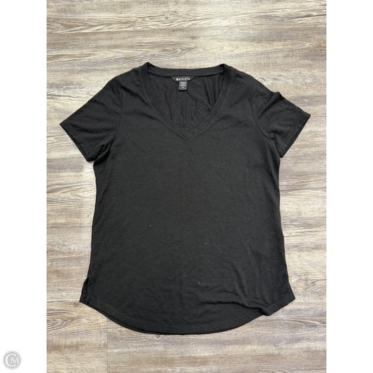 Athletic Top Short Sleeve By Athleta In Black, Size: M