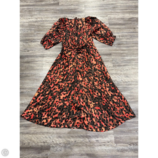 Dress Casual Midi By Dkny In Red, Size: M