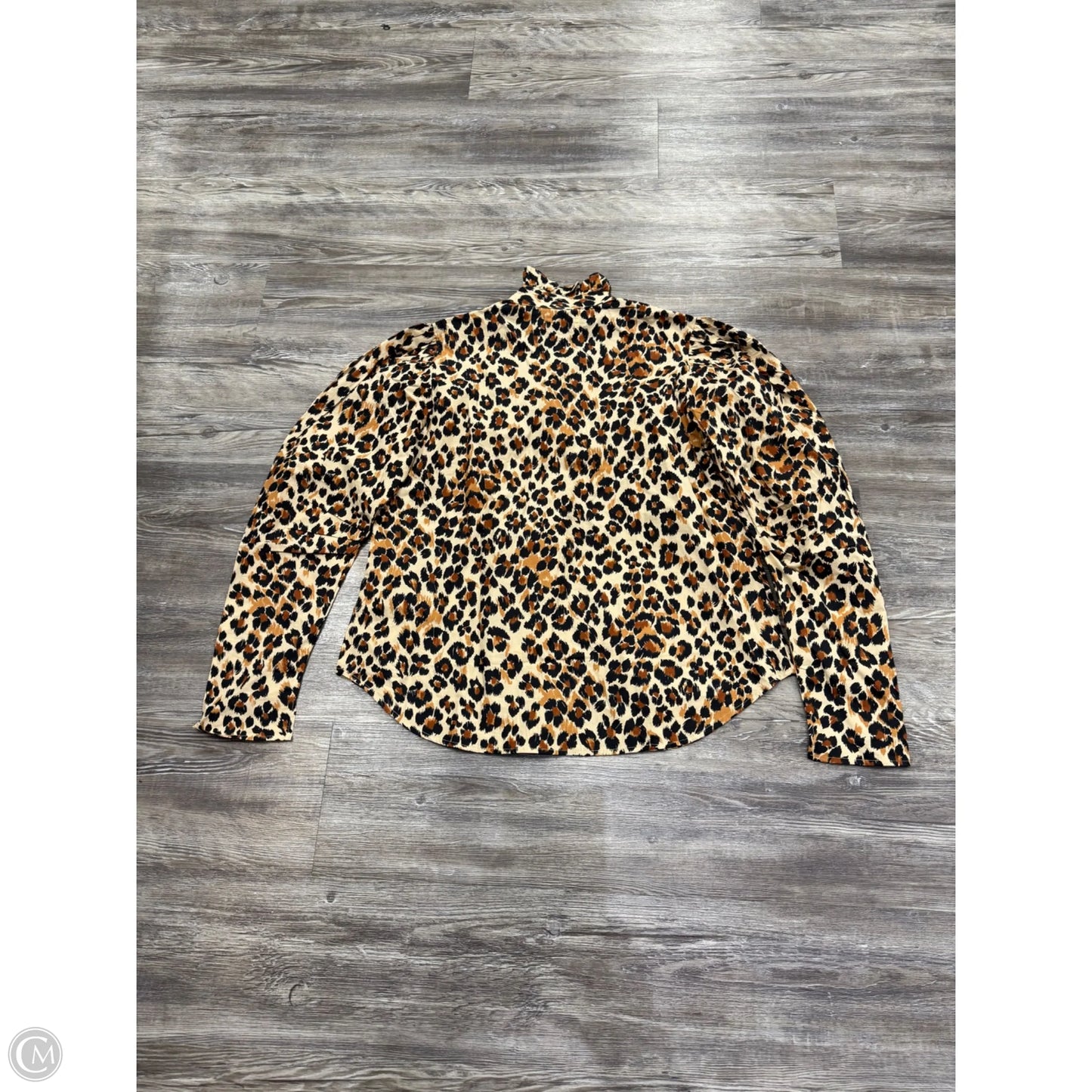 Top Long Sleeve By Millie In Animal Print, Size: M