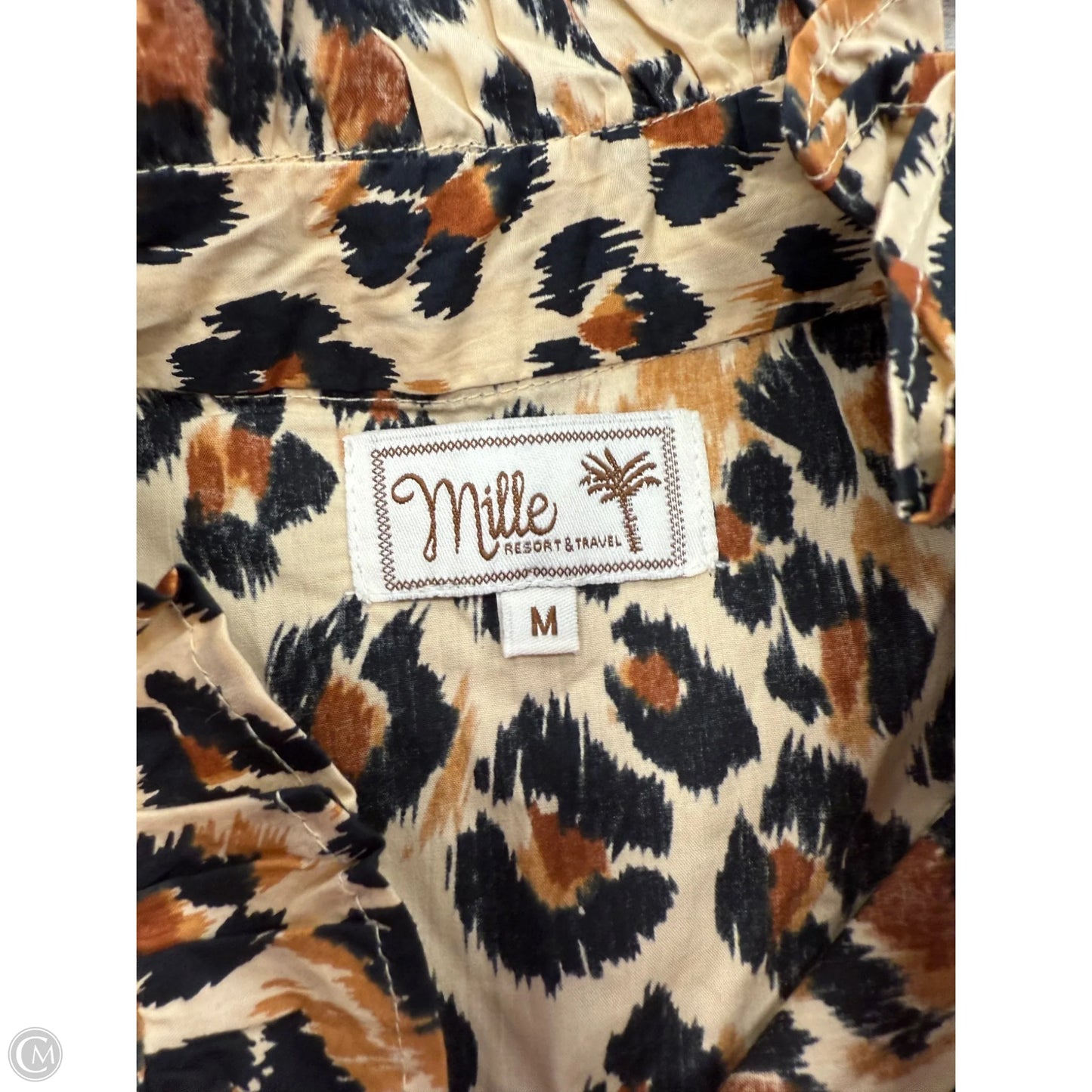 Top Long Sleeve By Millie In Animal Print, Size: M