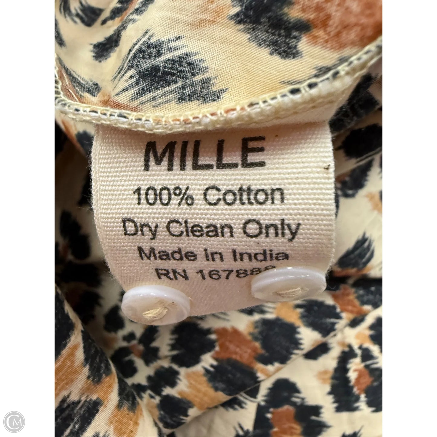 Top Long Sleeve By Millie In Animal Print, Size: M