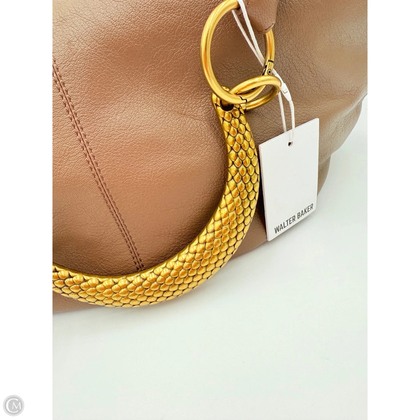 Handbag Leather By Walter Baker, Size: Large