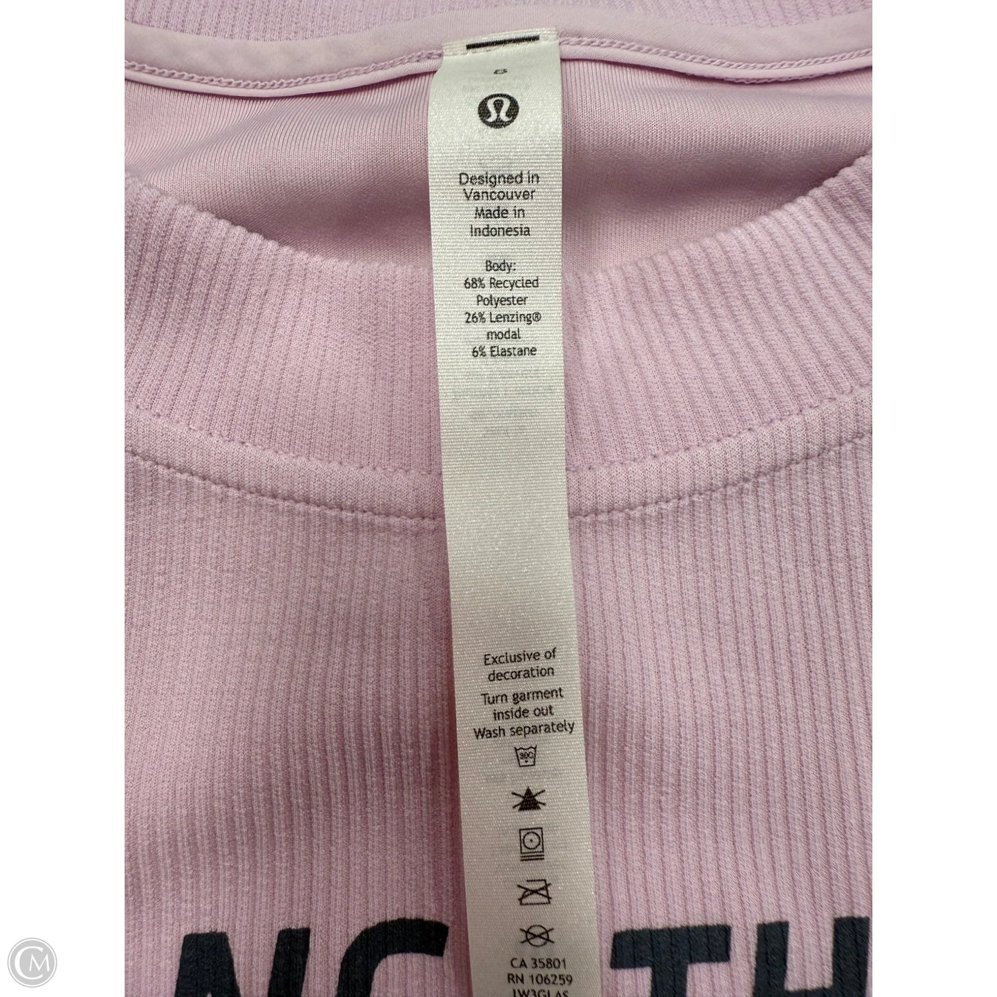 Athletic Sweatshirt Crewneck By Lululemon In Purple, Size: 8