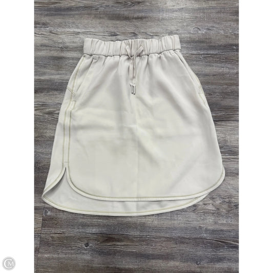 Skirt Mini & Short By Lululemon In Cream, Size: 2