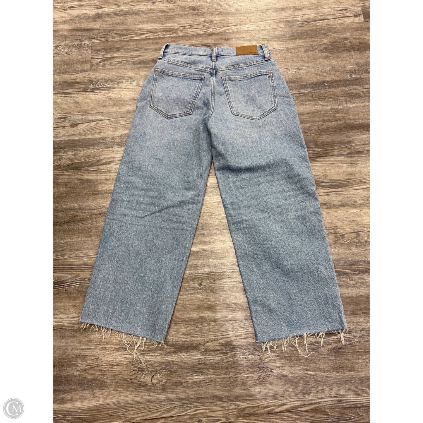 Jeans Wide Leg By Madewell In Blue Denim, Size: 0p