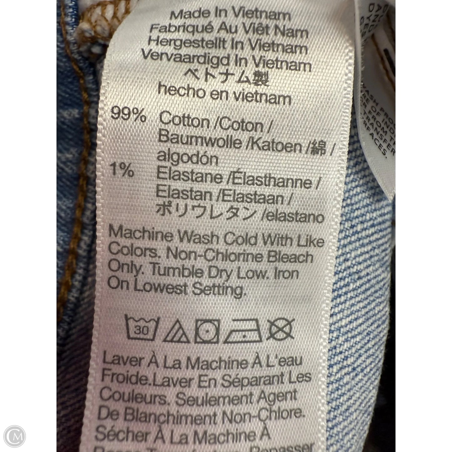 Jeans Wide Leg By Madewell In Blue Denim, Size: 0p