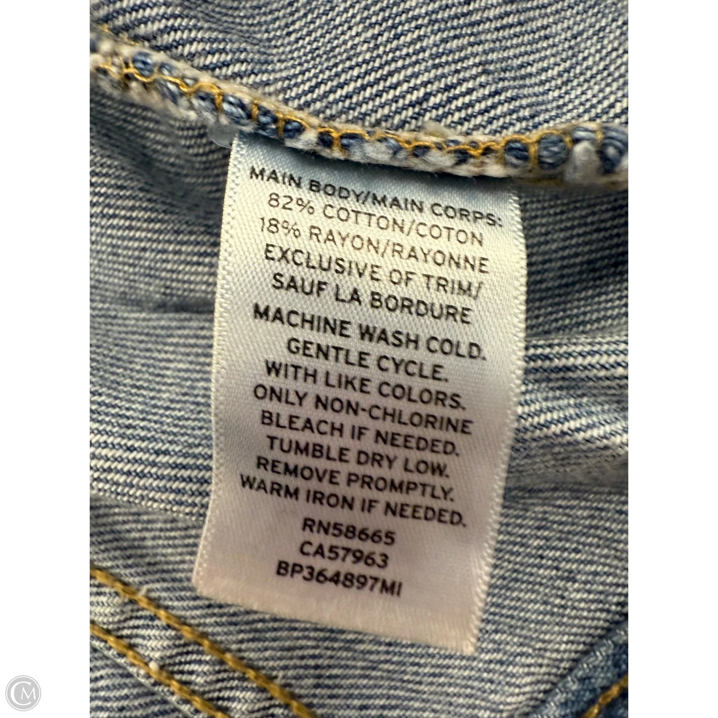 Jacket Denim By Bp In Blue Denim, Size: Xs