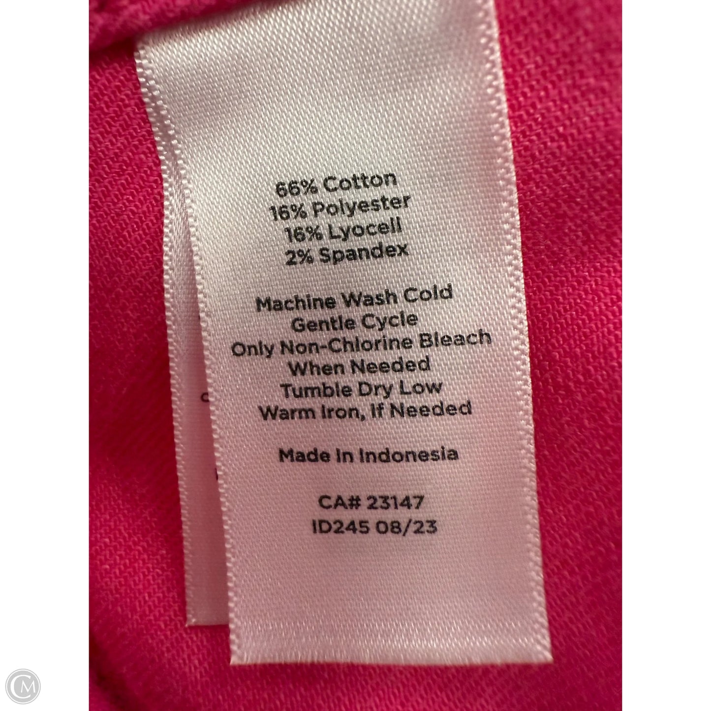 Jacket Denim By Talbots In Pink, Size: 1x