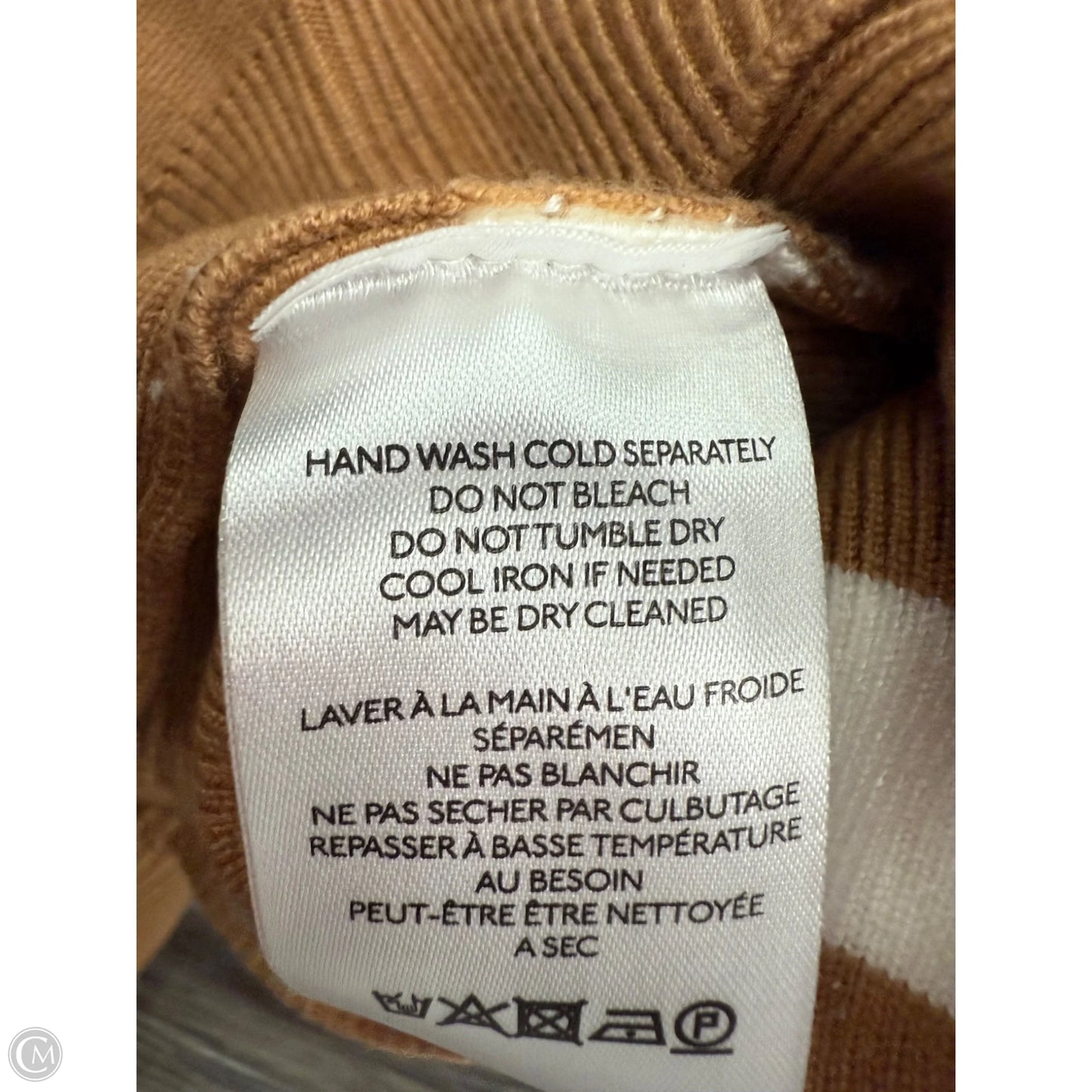 Sweater By Maeve In Tan & White, Size: Xs