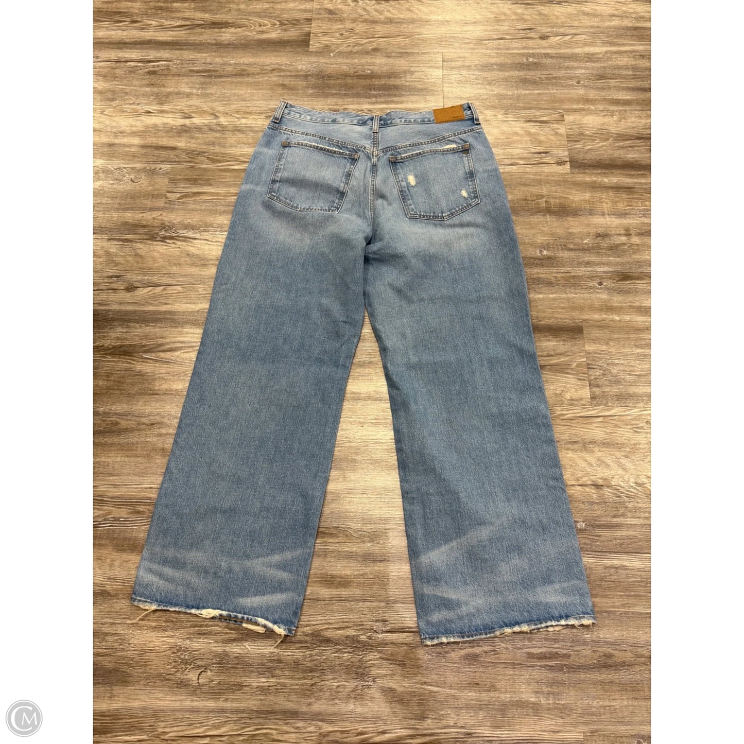 Jeans Wide Leg By Madewell In Blue Denim, Size: 14