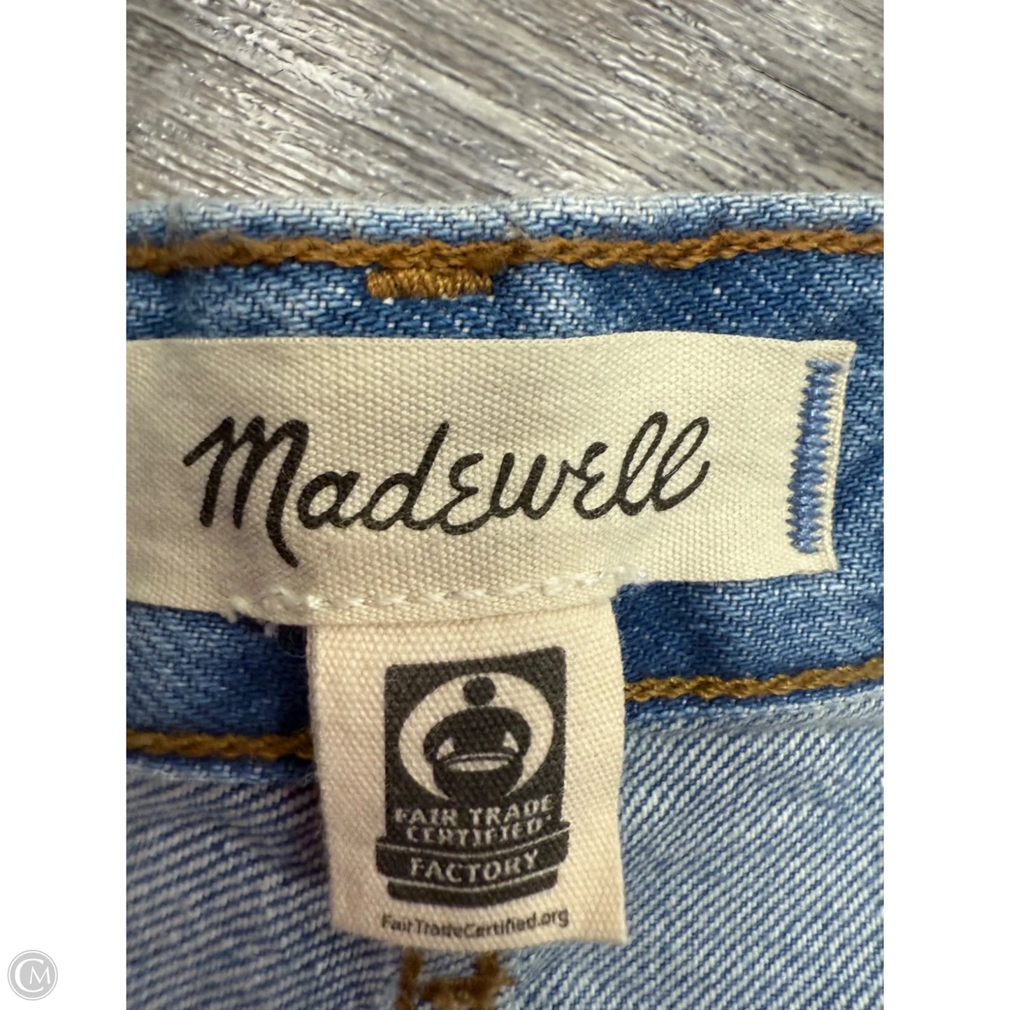 Jeans Wide Leg By Madewell In Blue Denim, Size: 14