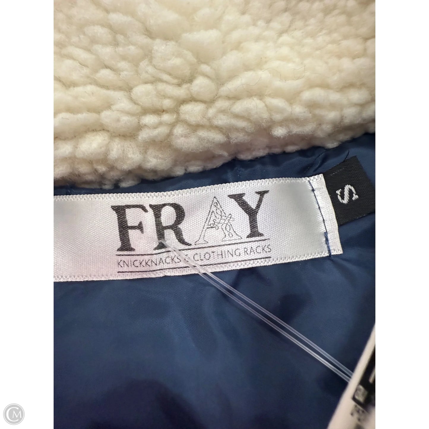 Jacket Denim By Fray In Blue Denim, Size: S