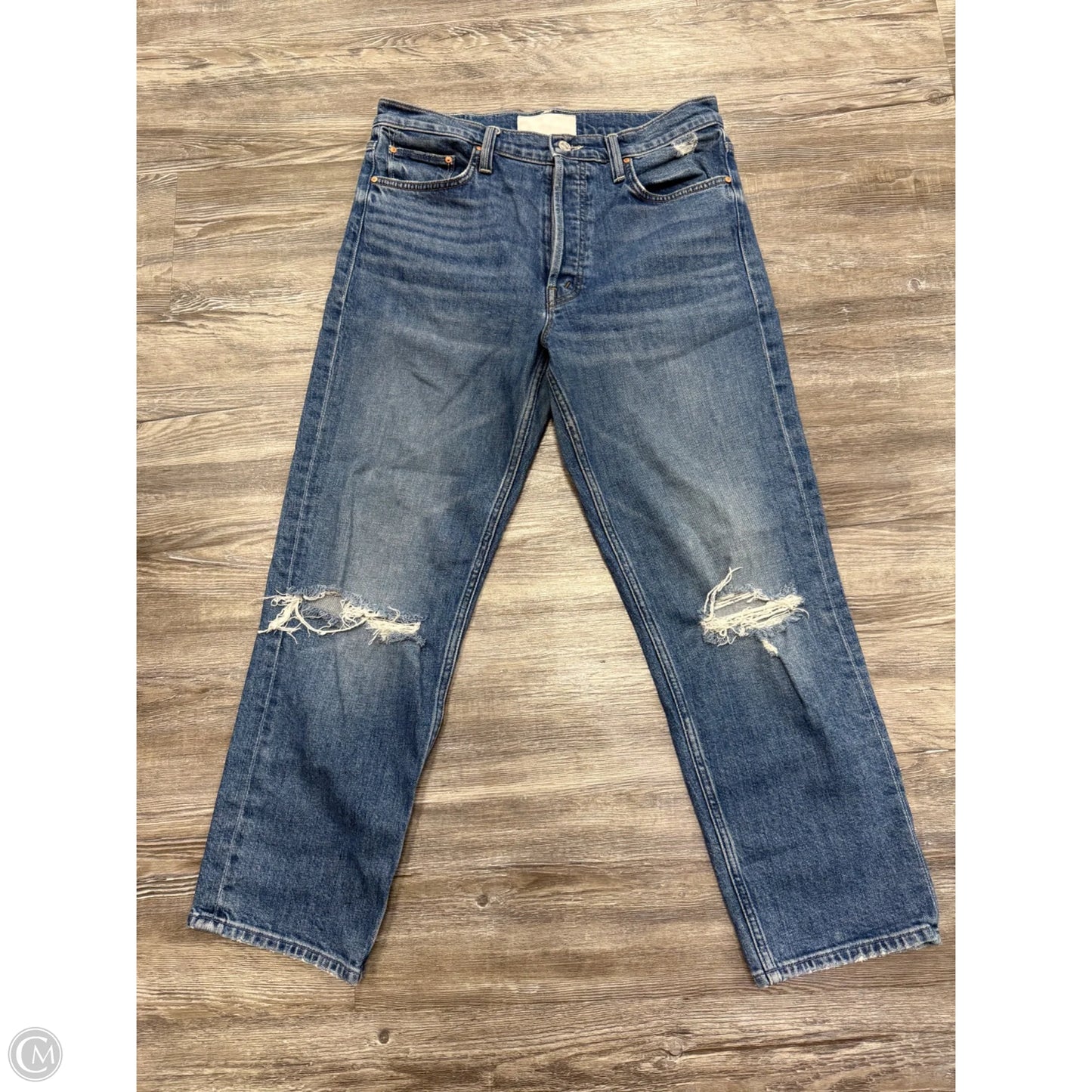 Jeans Boot Cut By Mother In Blue Denim, Size: 10