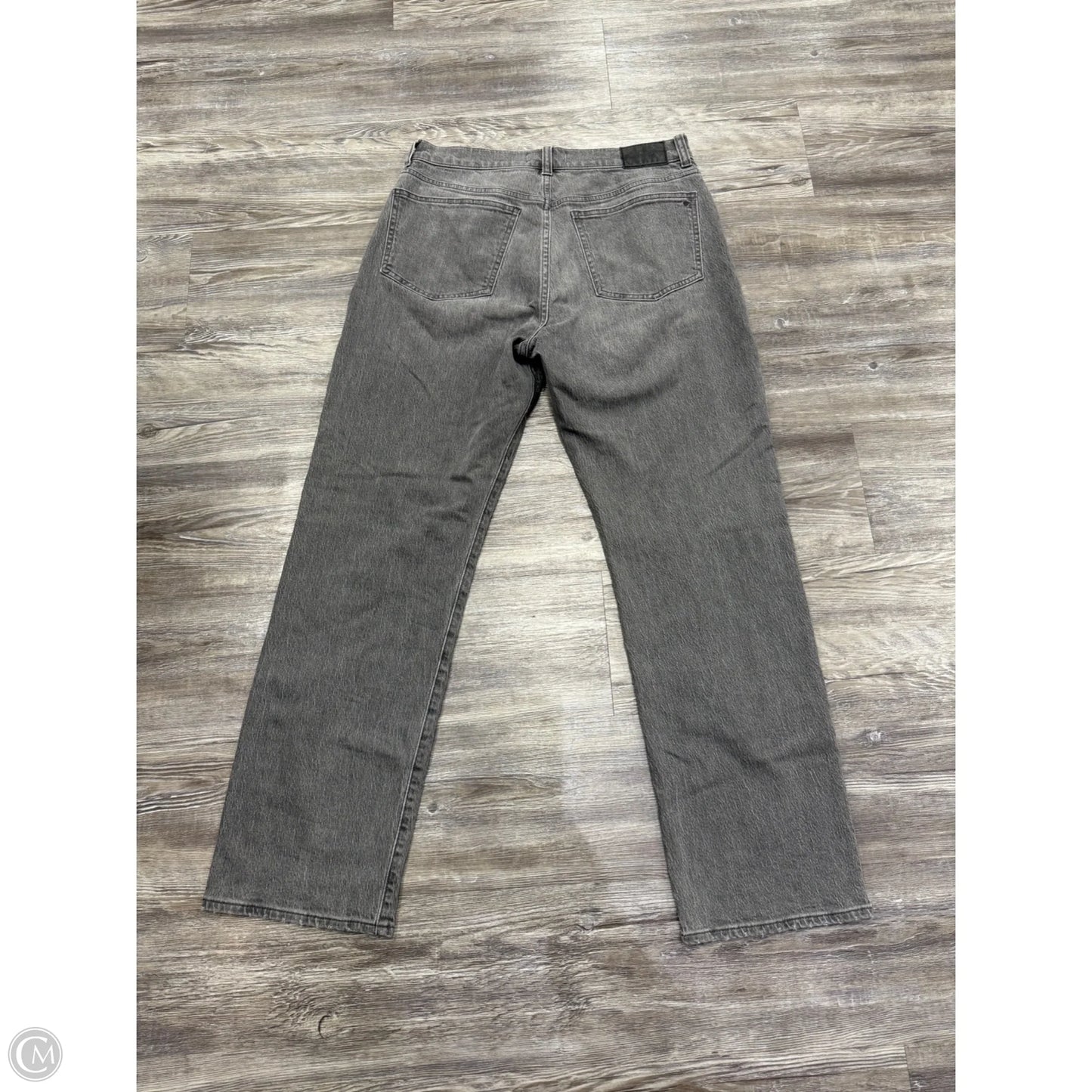 Jeans Straight By Madewell In Black Denim, Size: 8