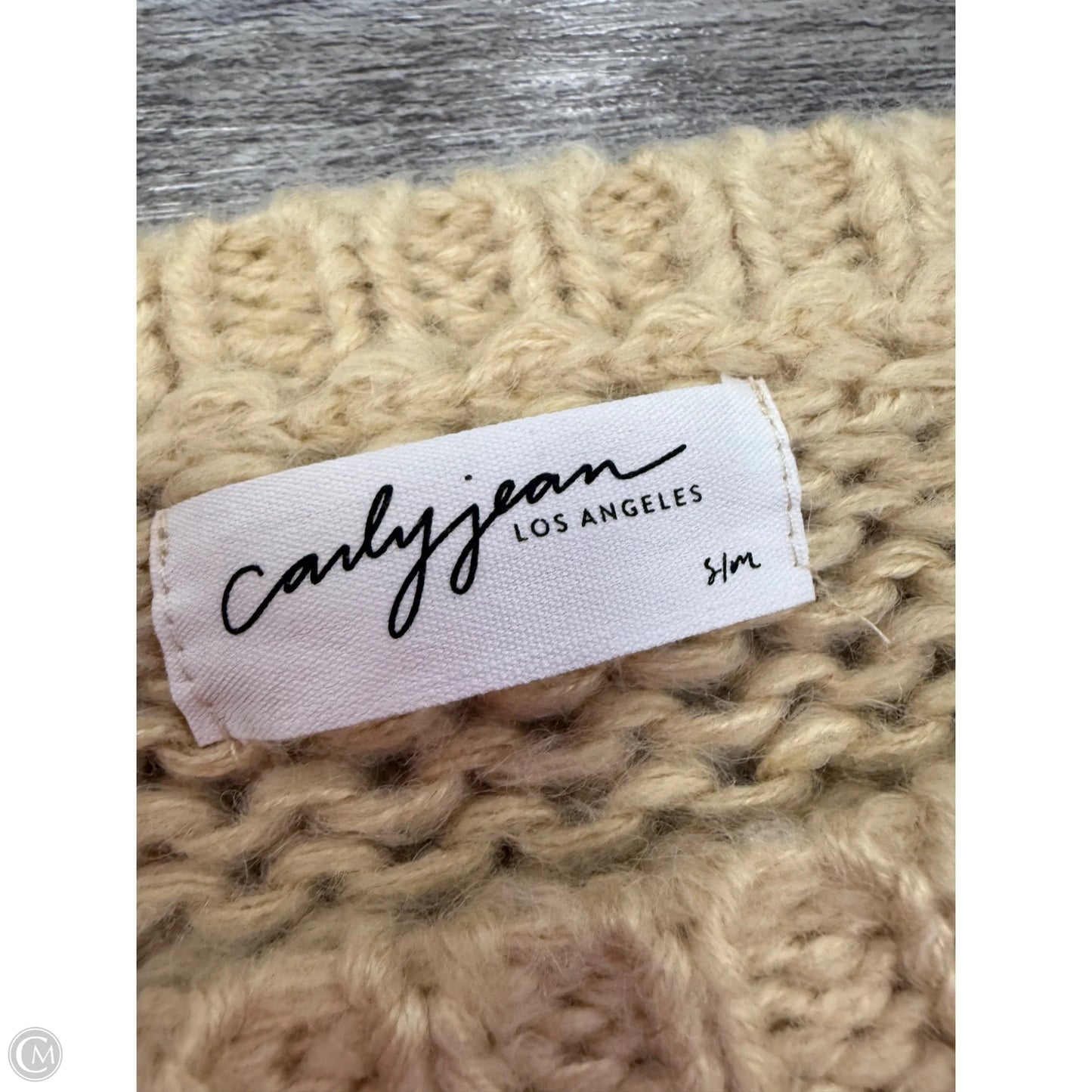 Sweater By Carly Jean In Tan, Size: S