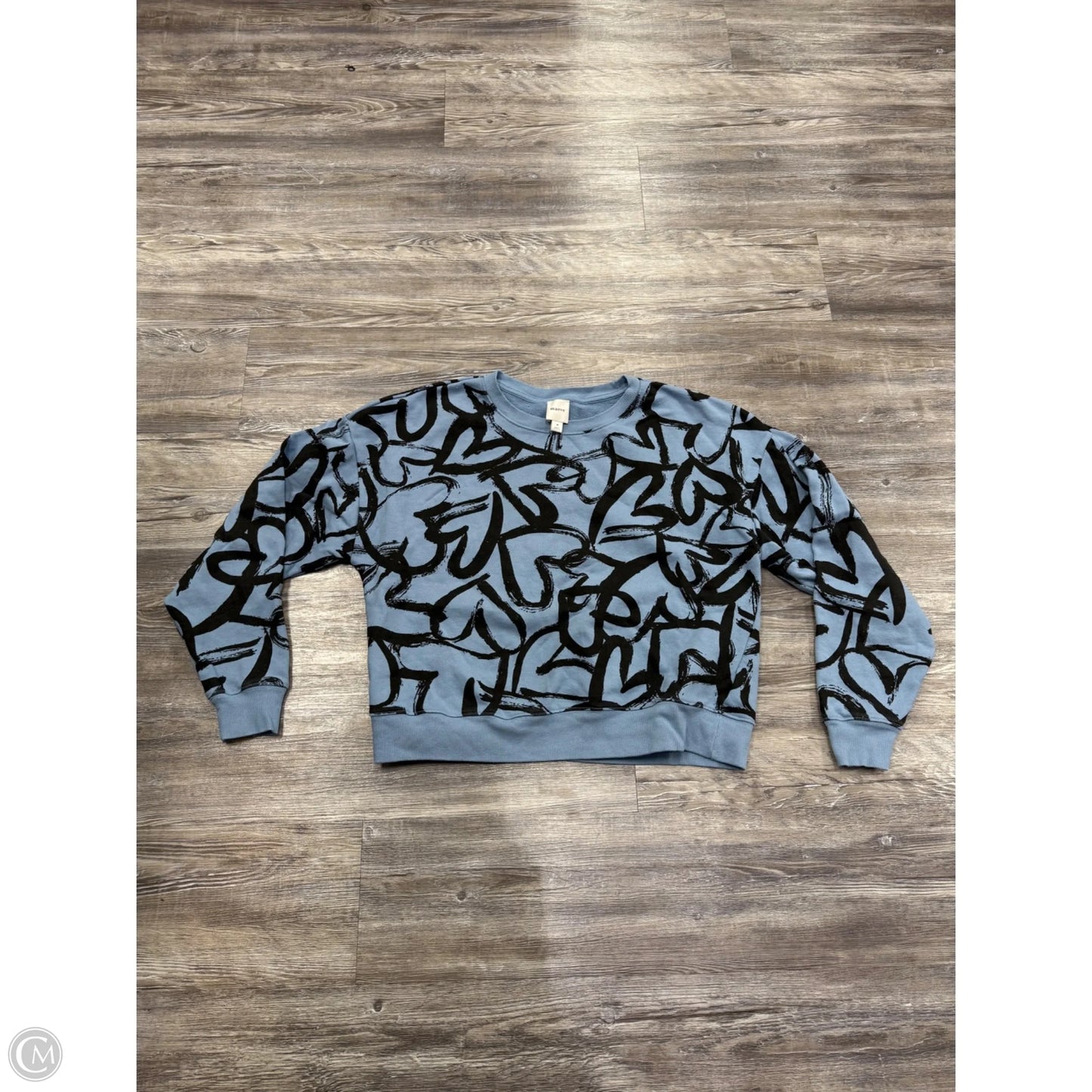 Sweatshirt Crewneck By Maeve In Blue, Size: M