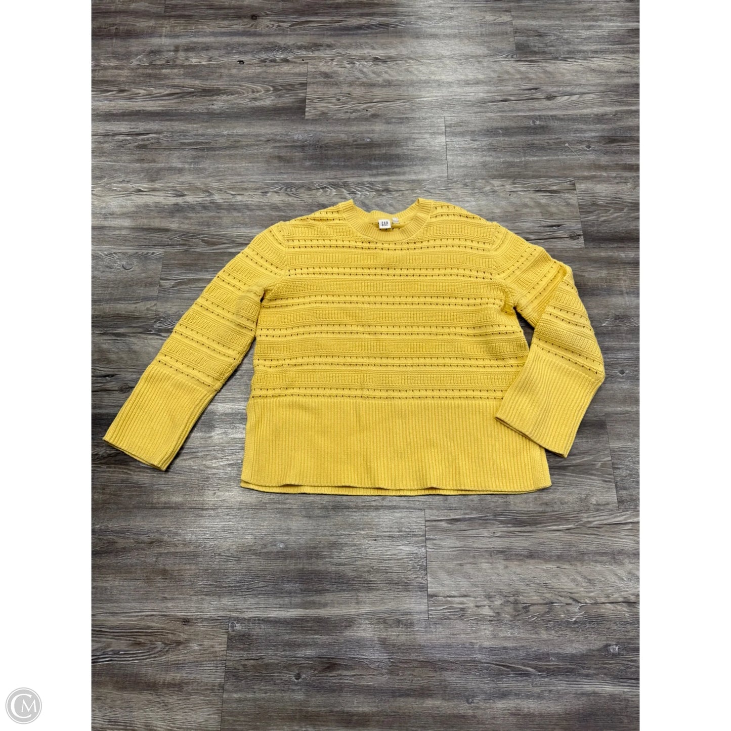 Sweater By Gap In Yellow, Size: S