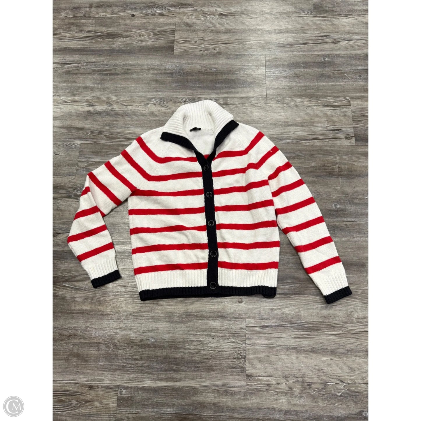 Sweater Cardigan By Talbots In White, Size: Mp