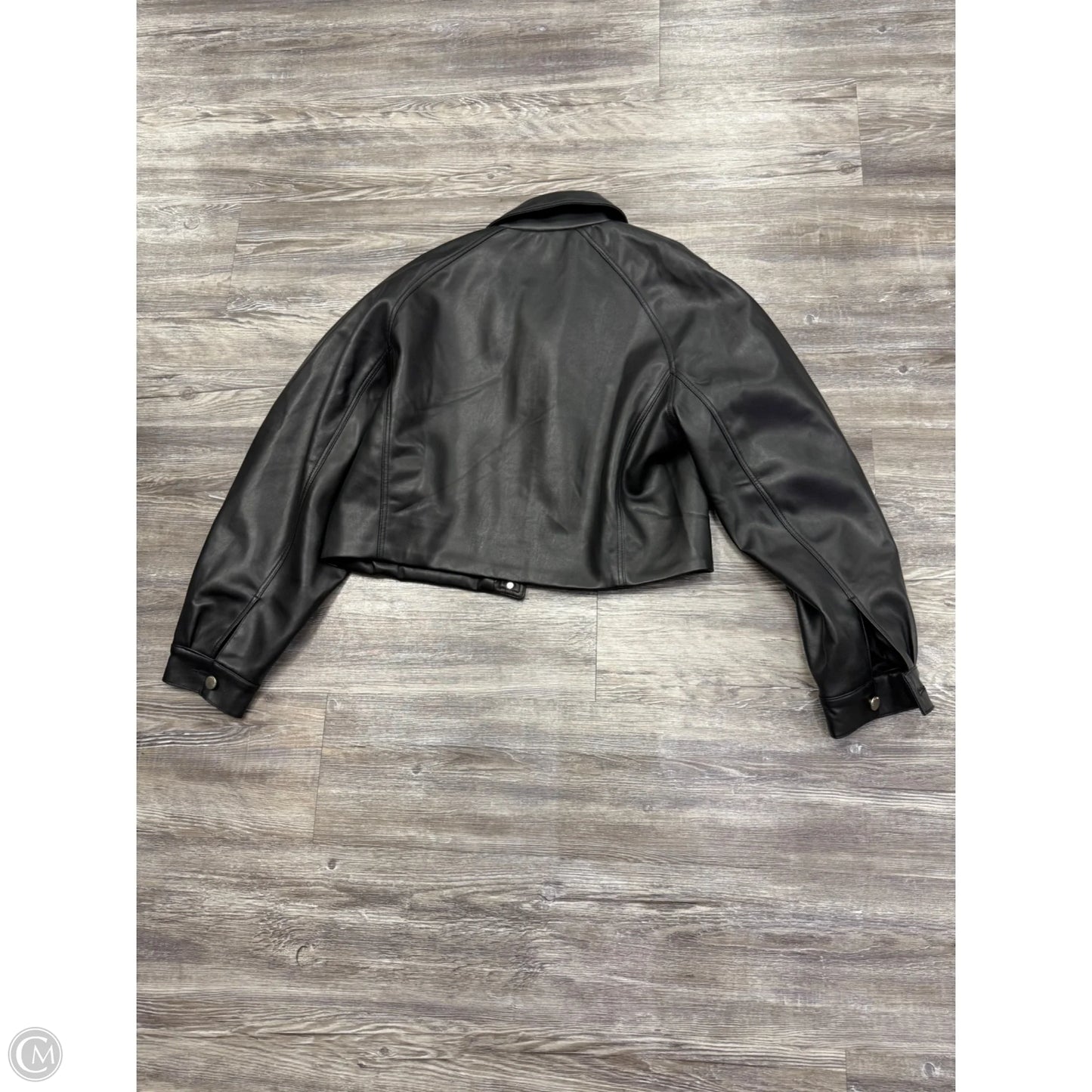 Jacket Leather By Mng In Black, Size: Xl