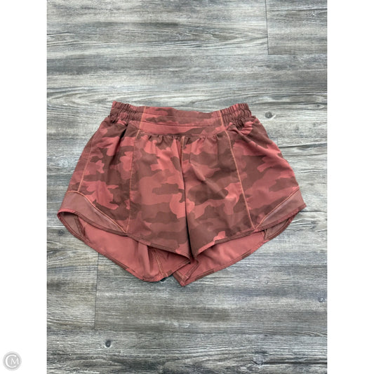 Athletic Shorts By Lululemon In Camouflage Print, Size: 4