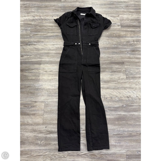 Jumpsuit By Good American In Black Denim, Size: 0