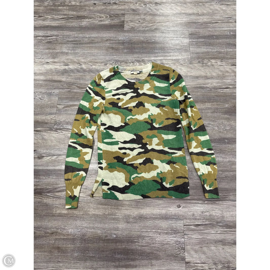 Sweater Cashmere By J. Crew In Camouflage Print, Size: Xs