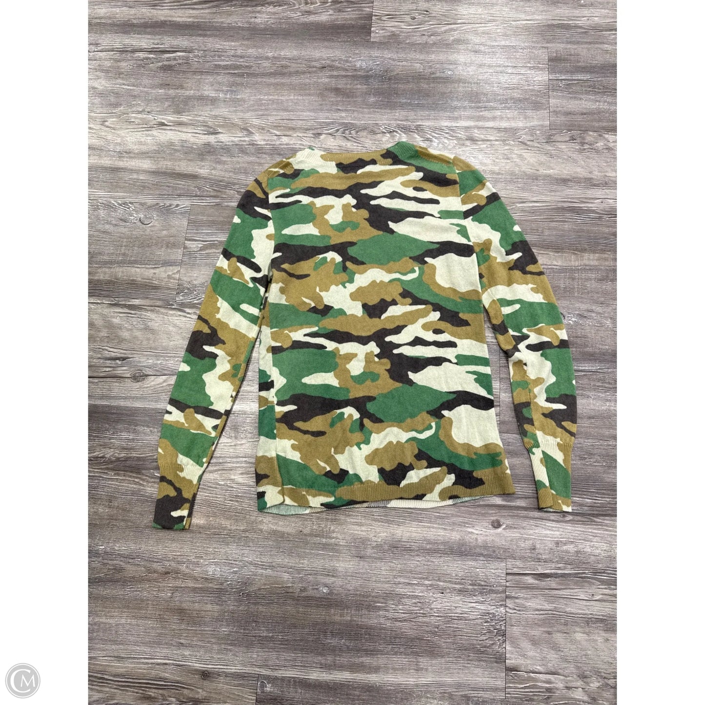 Sweater Cashmere By J. Crew In Camouflage Print, Size: Xs