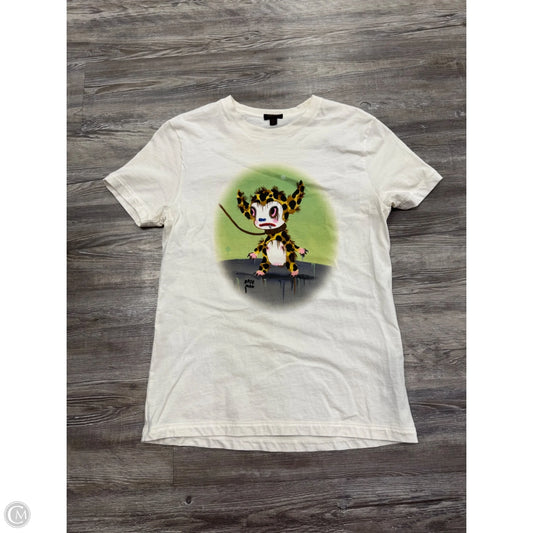 Top Short Sleeve Designer By Coach In White, Size: Xs