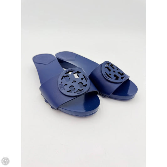Sandals Designer By Tory Burch In Blue, Size: 5.5