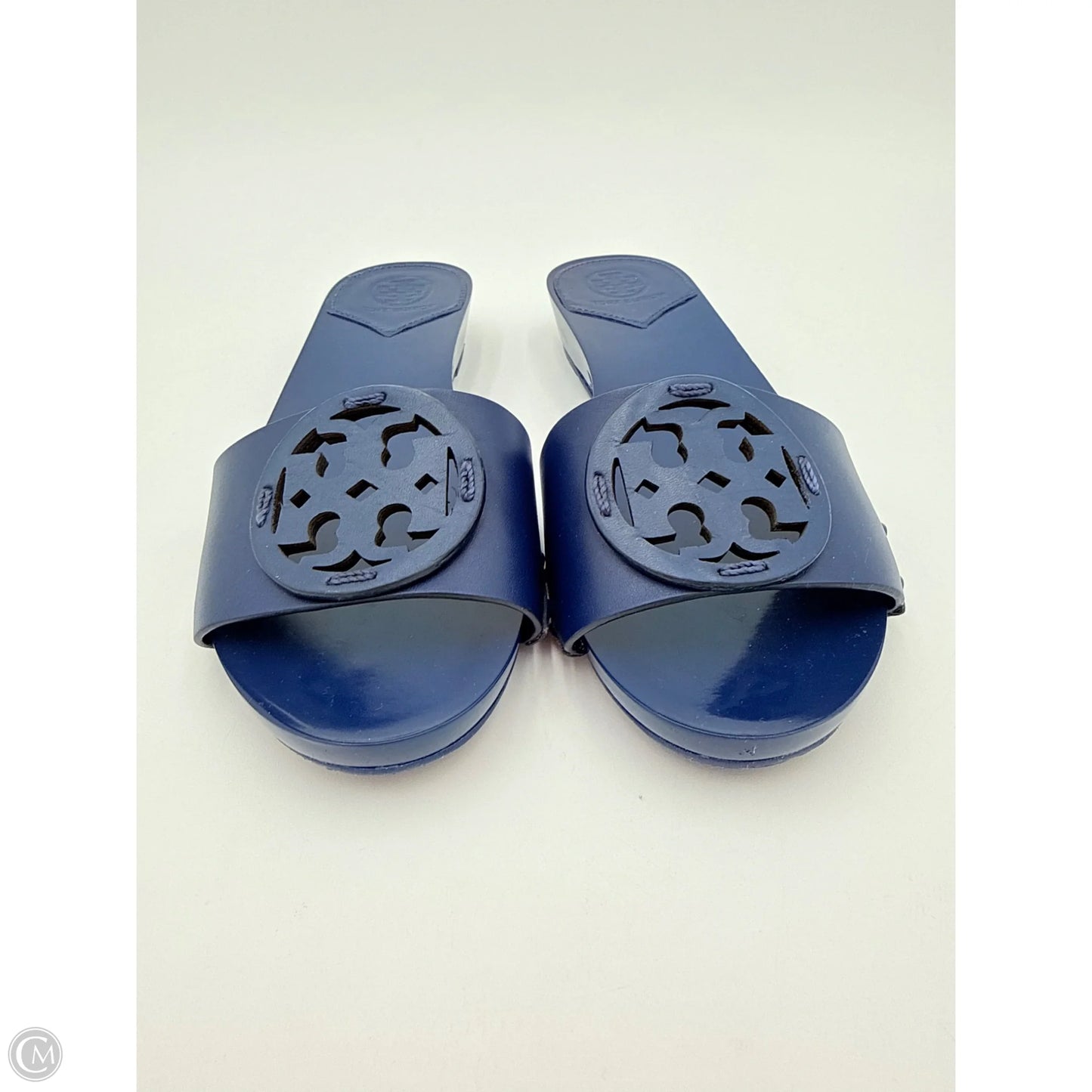 Sandals Designer By Tory Burch In Blue, Size: 5.5