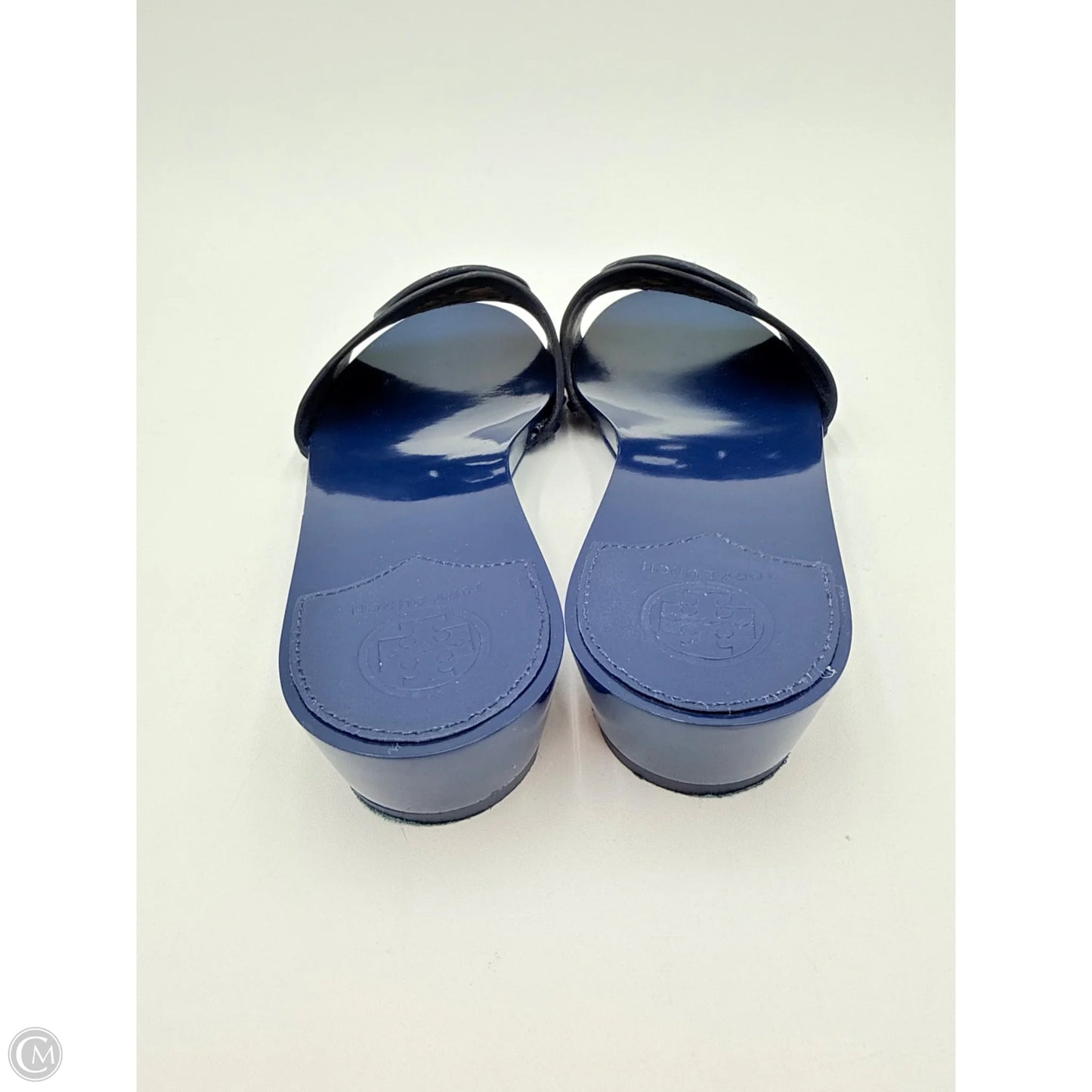 Sandals Designer By Tory Burch In Blue, Size: 5.5