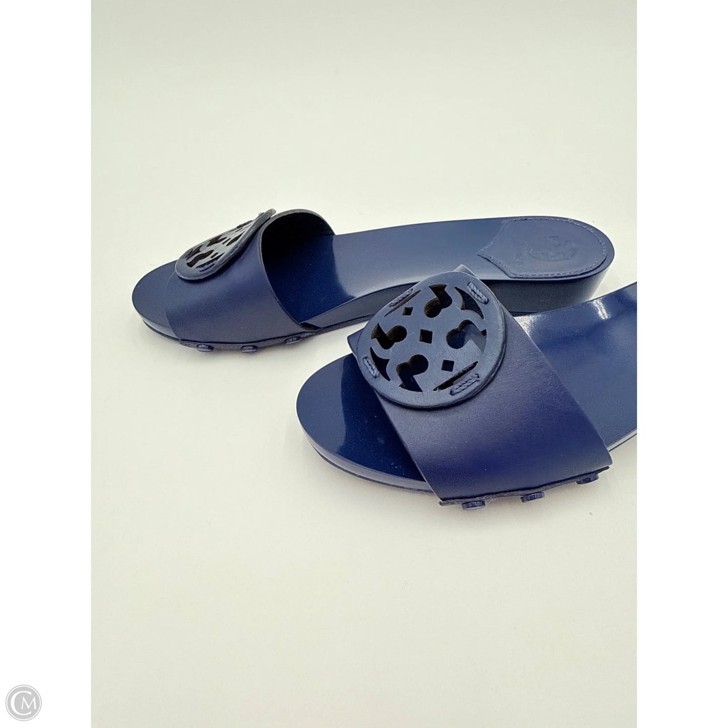 Sandals Designer By Tory Burch In Blue, Size: 5.5
