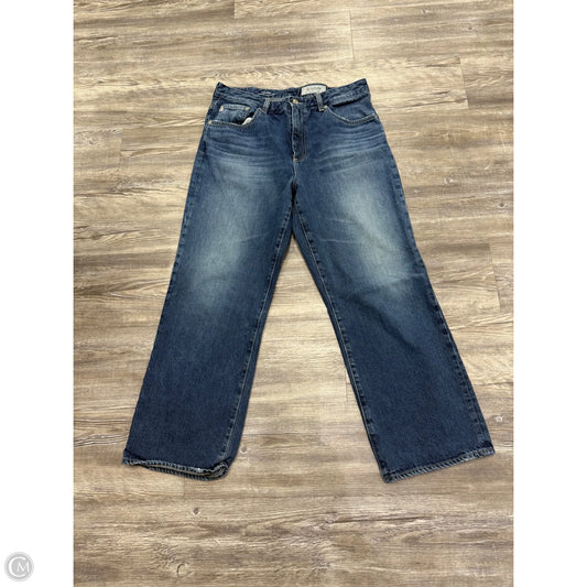 Jeans Straight By Ag Jeans In Blue Denim, Size: 14