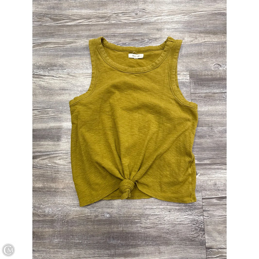 Top Sleeveless By Madewell In Yellow, Size: S