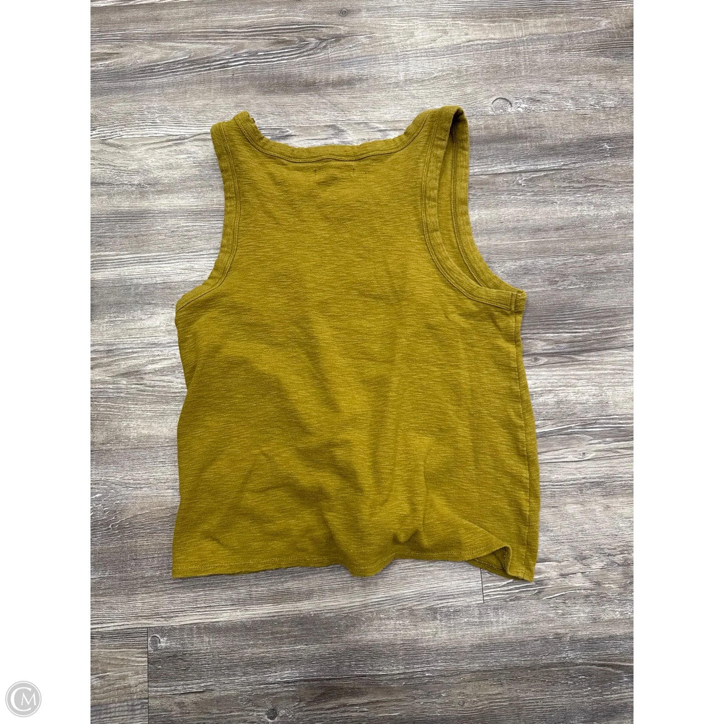 Top Sleeveless By Madewell In Yellow, Size: S