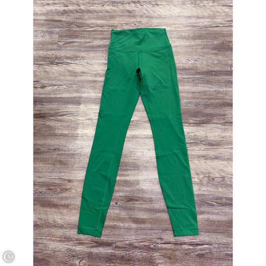 Athletic Leggings By Lululemon In Green, Size: 4