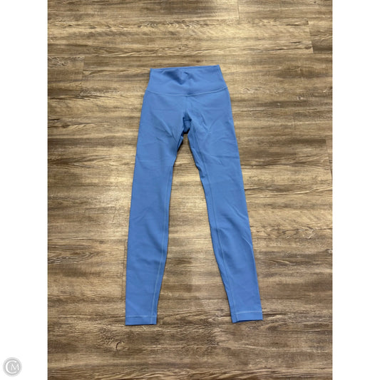 Athletic Leggings By Lululemon In Blue, Size: 4