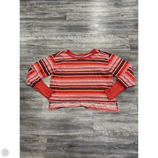 Top Long Sleeve By Pilcro In Orange, Size: M