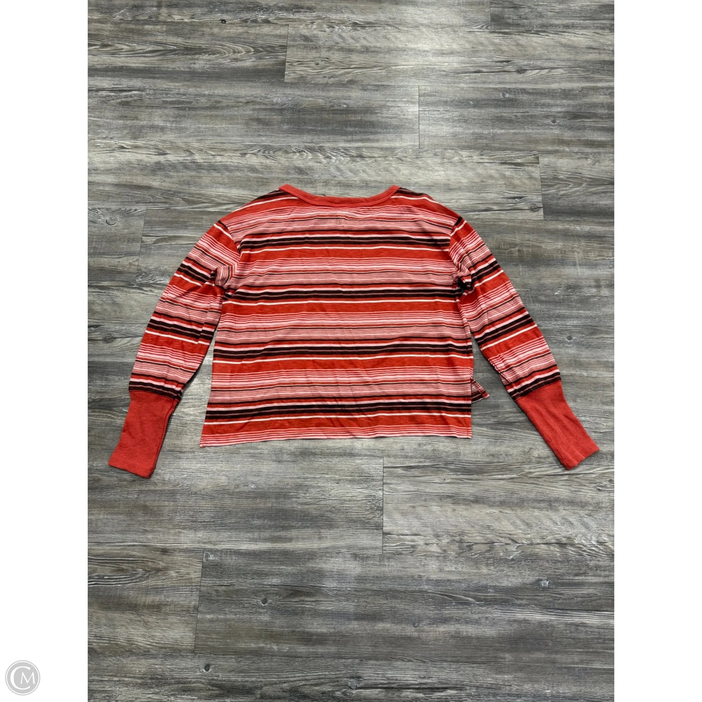 Top Long Sleeve By Pilcro In Orange, Size: M