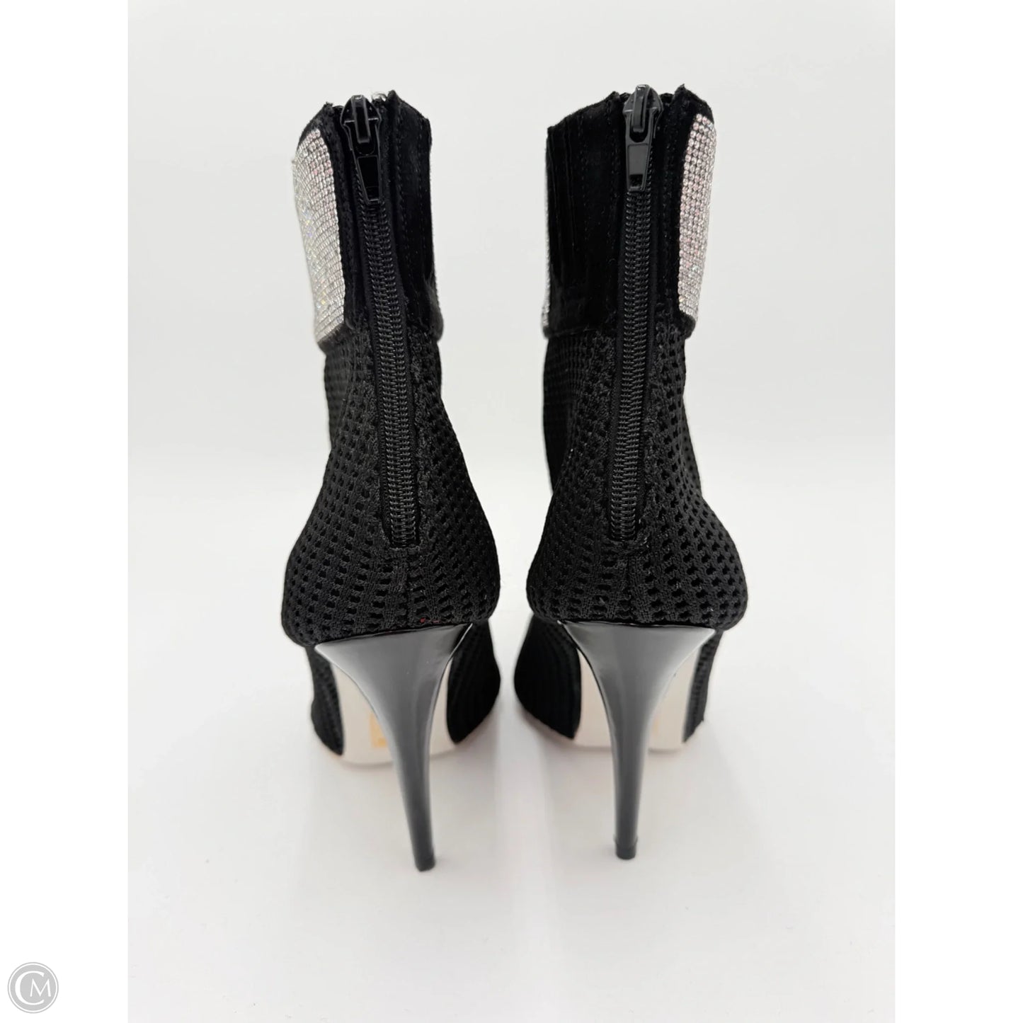 Boots Ankle Heels By Jeffrey Campbell In Black, Size: 9.5