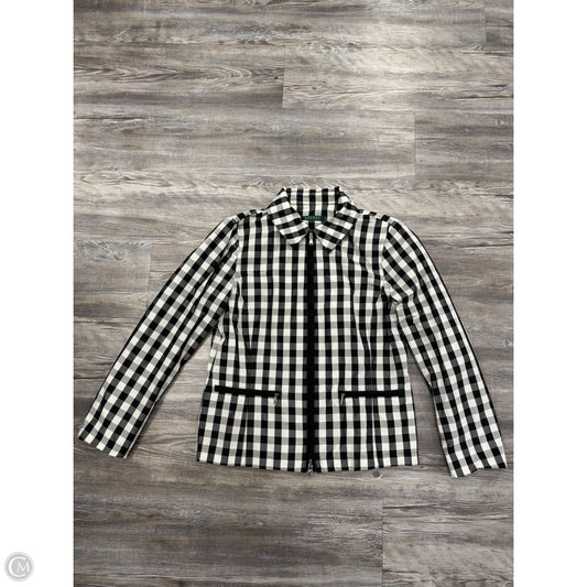 Jacket By Lauren By Ralph Lauren In Black & White, Size: M