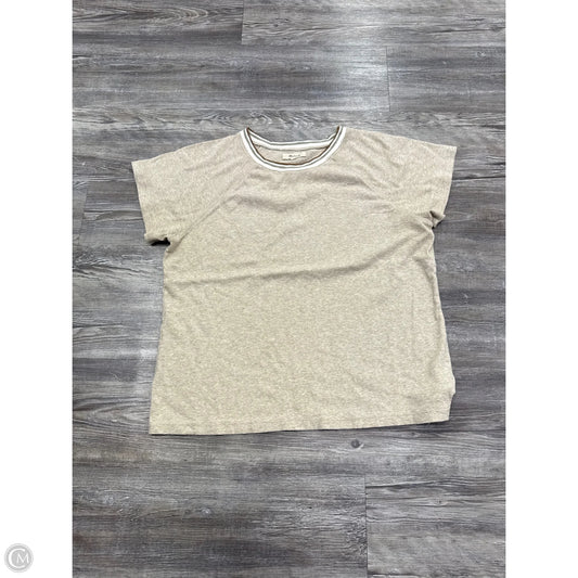 Top Short Sleeve By Madewell In Tan, Size: Xxl