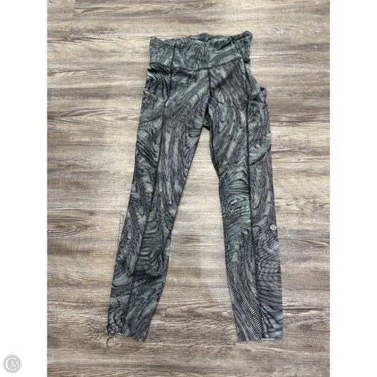 Athletic Leggings By Lululemon In Blue, Size: 4
