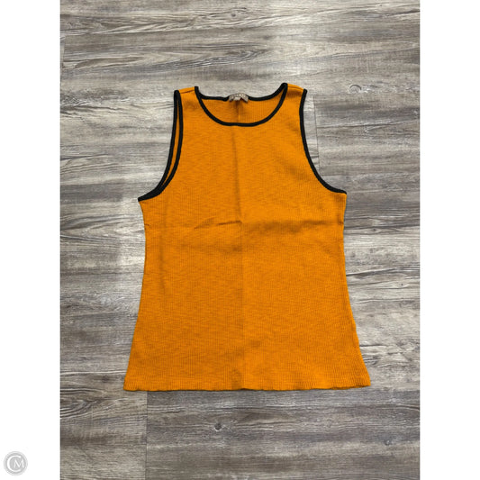 Top Sleeveless By Lilla P In Orange, Size: L